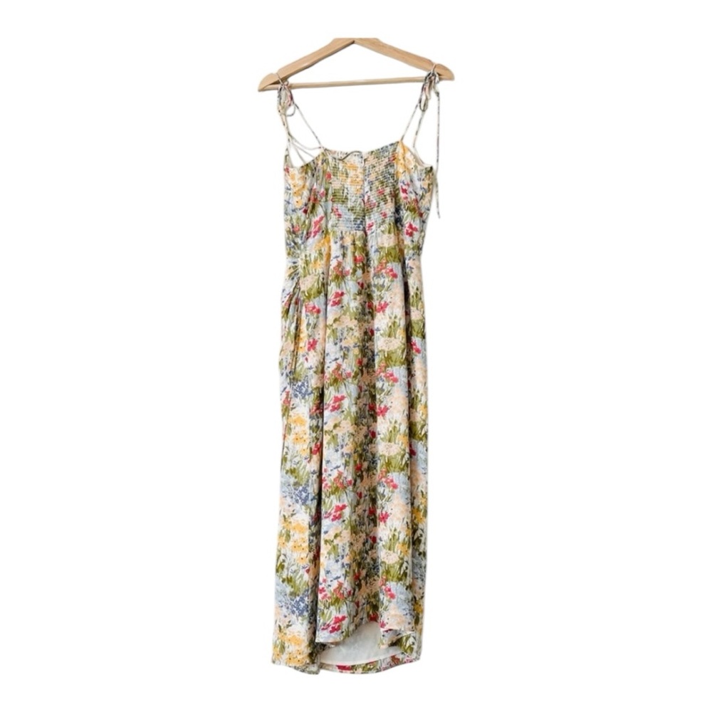 REFORMATION Kourtney Floral Sleeveless High Slit Midi Dress Size 6P NWT - Picture 14 of 16